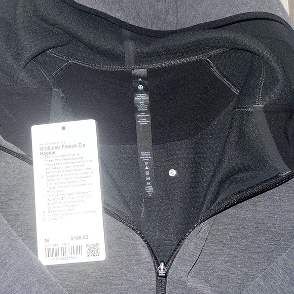 Lululemon grid liner Fleece Zip hoodie - Picture 3 of 4
